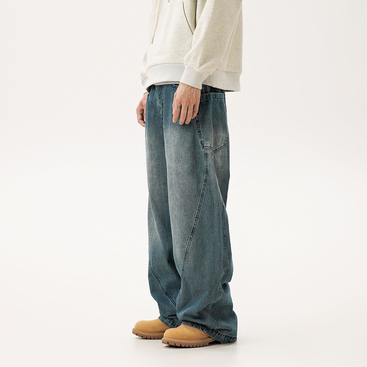Men's Loose Baggy Denim Cotton Jeans