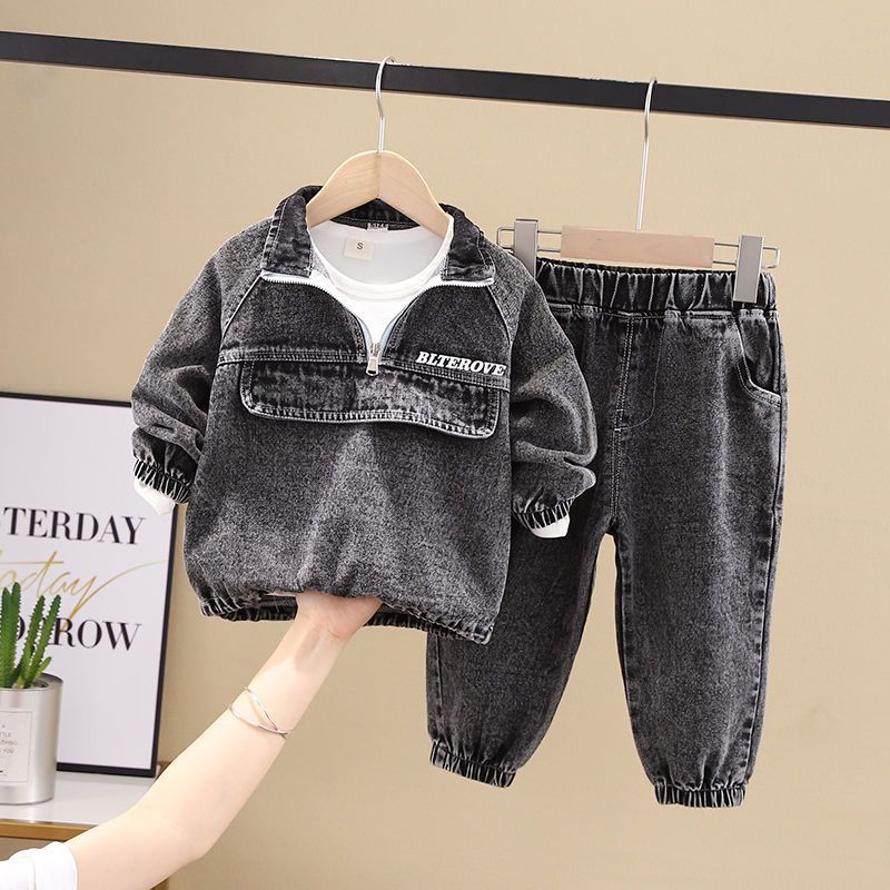 Casual Denimly Jacket And Pants For Boy