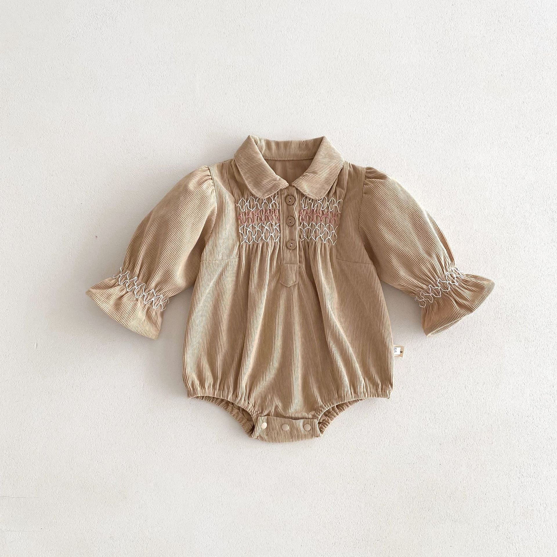 Corduroy Baby Girl Triangle Jumpsuit Dress