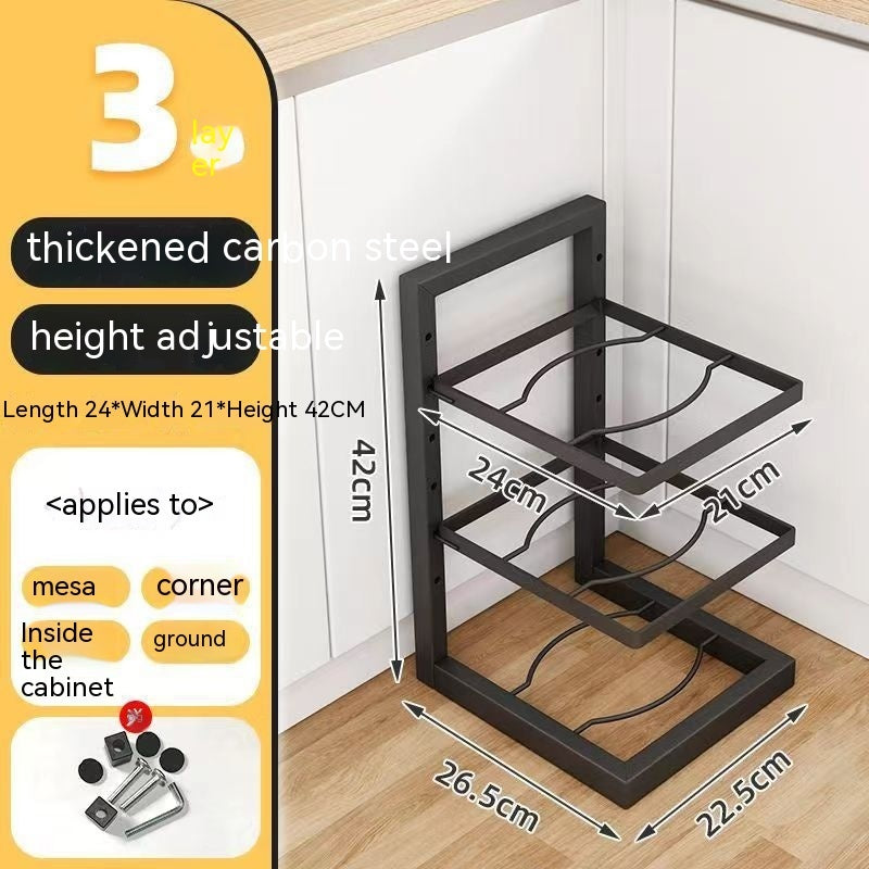 Multi-layer Shelf Layered Kitchen Storage Corner