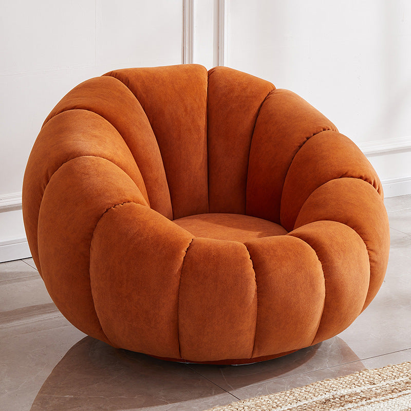 Casual Pumpkin Tatami Single Sofa Chair