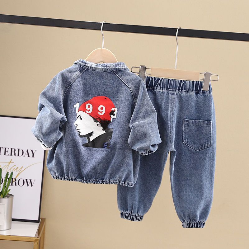 Casual Denimly Jacket And Pants For Boy