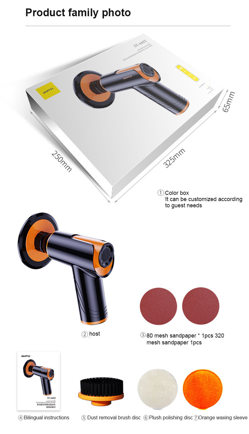 Portable Mini Car Polisher Device