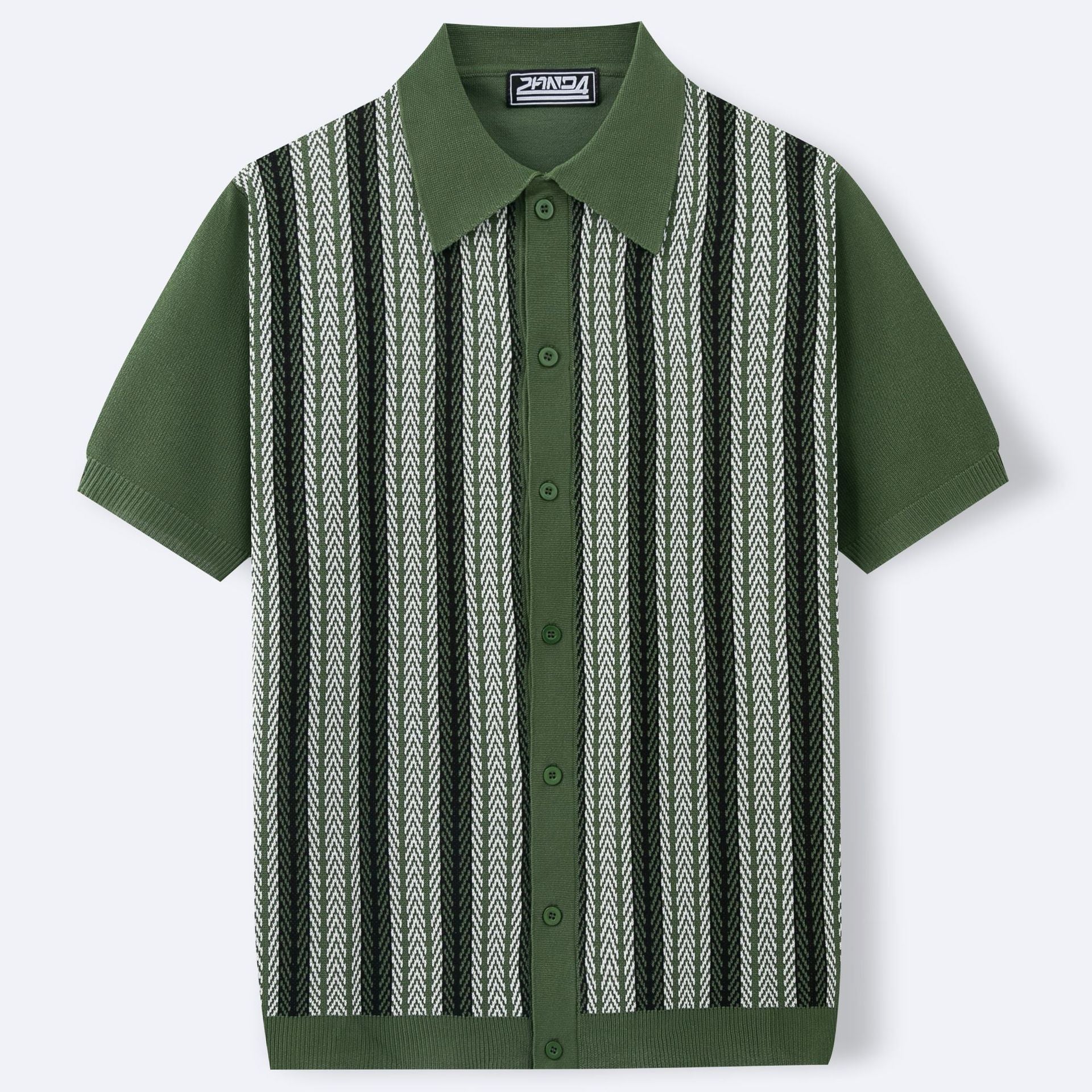 Casual Men's Striped Jacquard Sweat-Shirt