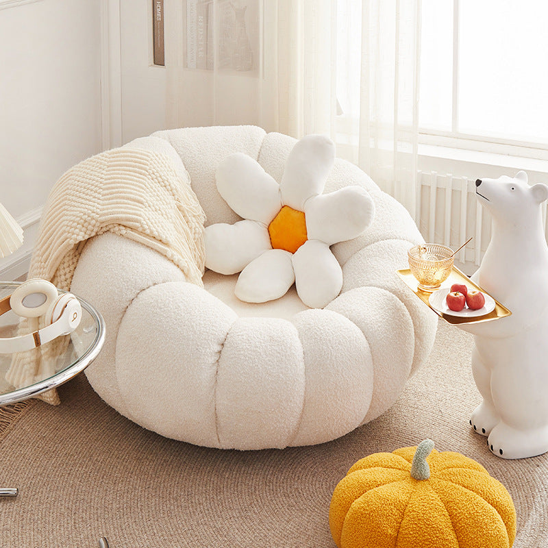 Casual Pumpkin Tatami Single Sofa Chair