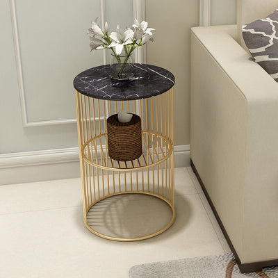 Mini Wrought Iron Coffee Rack Table
