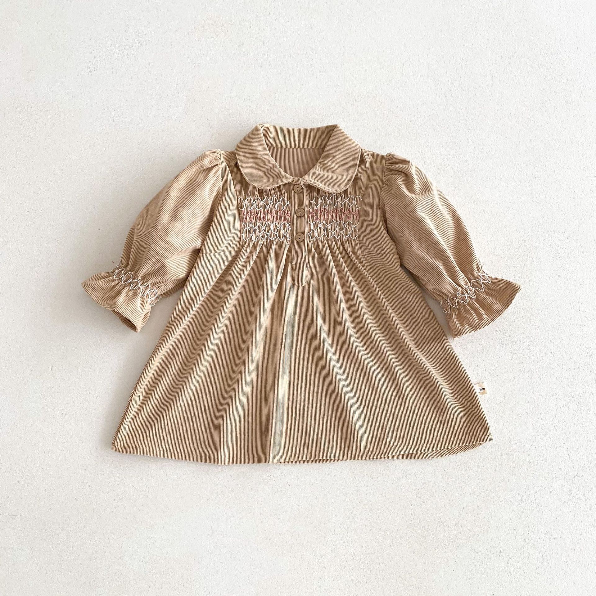 Corduroy Baby Girl Triangle Jumpsuit Dress
