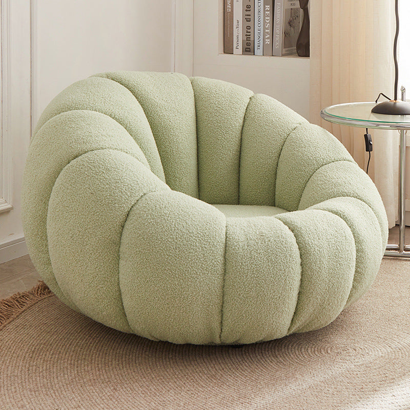 Casual Pumpkin Tatami Single Sofa Chair