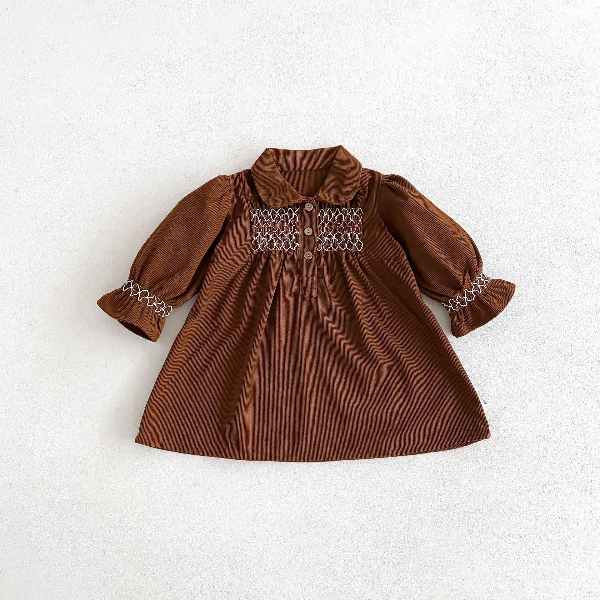 Corduroy Baby Girl Triangle Jumpsuit Dress
