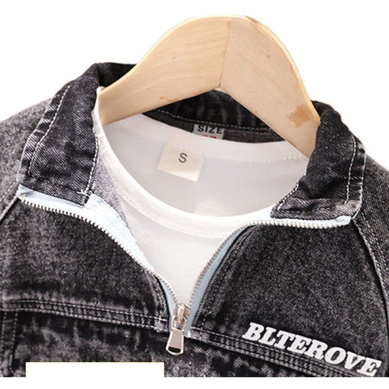 Casual Denimly Jacket And Pants For Boy