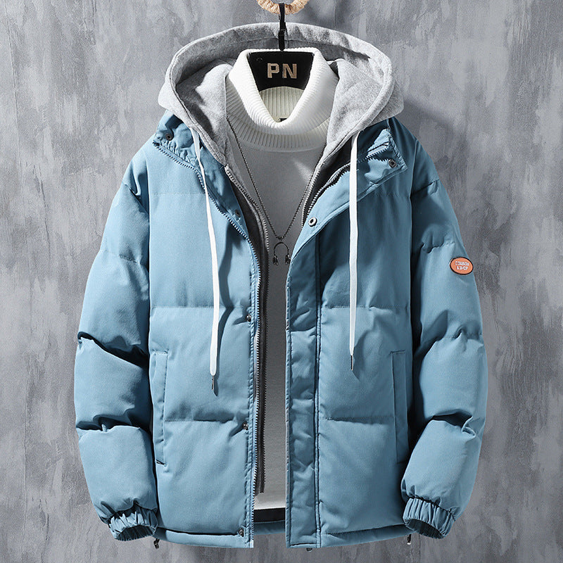 Fashion Solid Men Hooded Jacket