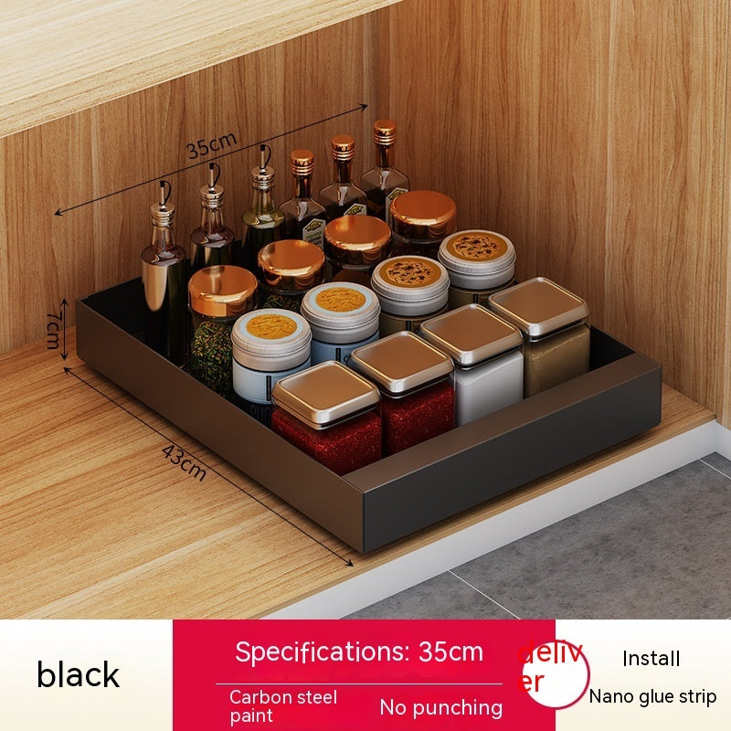 Double Layer Kitchen Drawer-styled Pull-out Cabinet