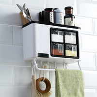 Punch-Free Kitchen Storage Shelf Rack