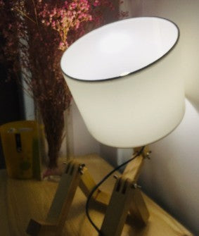Creative Wooden Book Holder Table Lamp