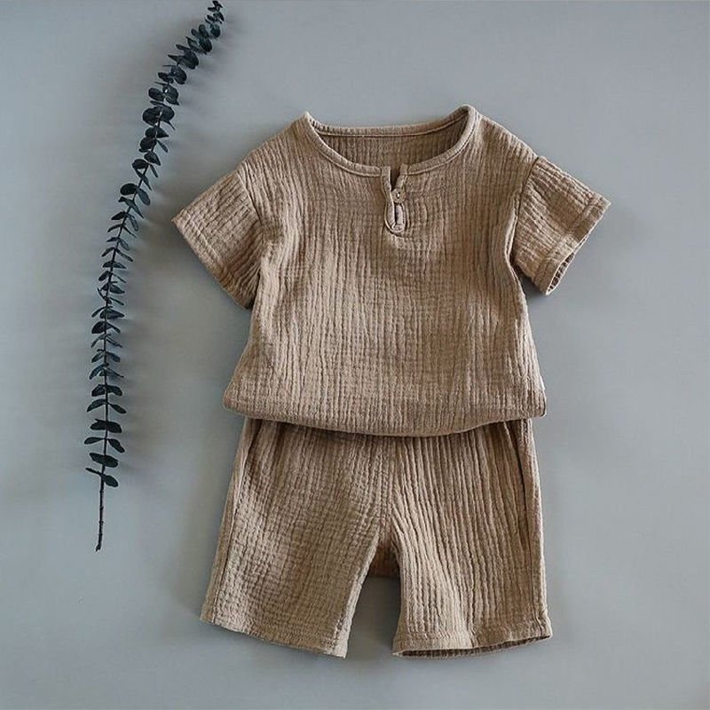 Summer Short-sleeved Cotton Baby Suit