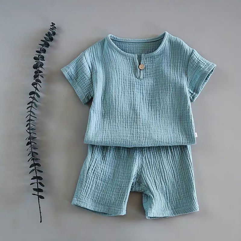 Summer Short-sleeved Cotton Baby Suit