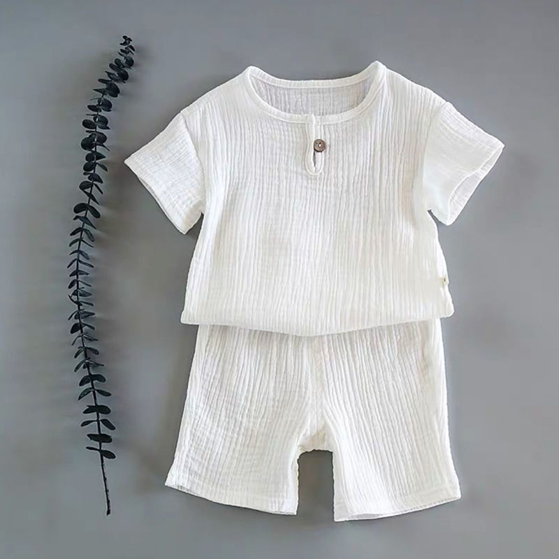 Summer Short-sleeved Cotton Baby Suit