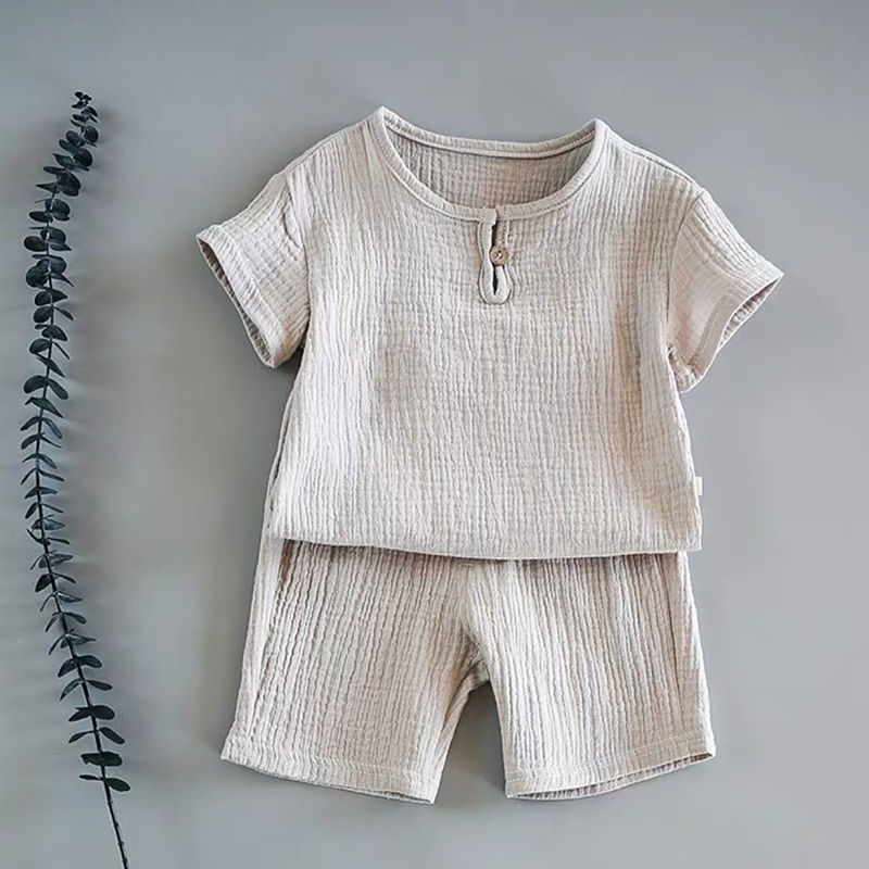 Summer Short-sleeved Cotton Baby Suit