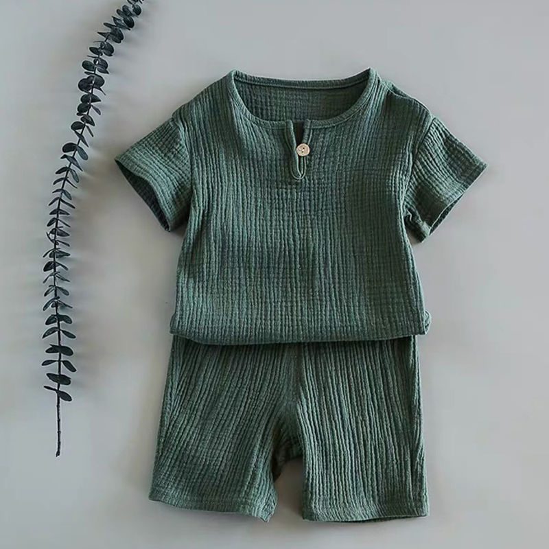 Summer Short-sleeved Cotton Baby Suit