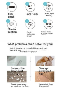 Household Mini Automatic Robot Vacuum Cleaner