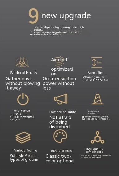 Household Mini Automatic Robot Vacuum Cleaner