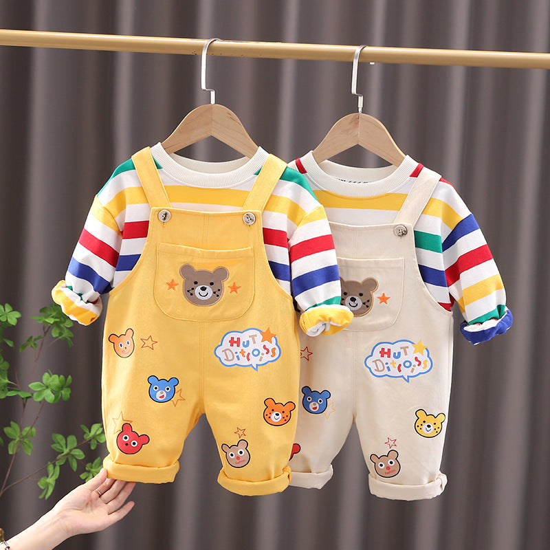 Cute Bear Printed Jumpsuit for Toddlers