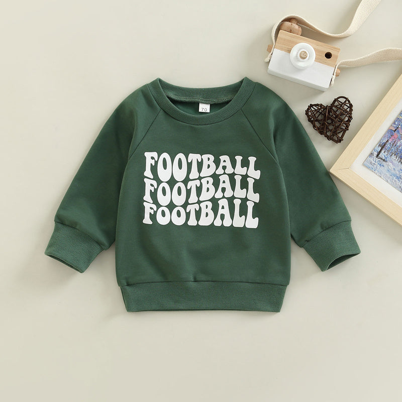 Long Sleeve Alphabet Print Sweatshirt