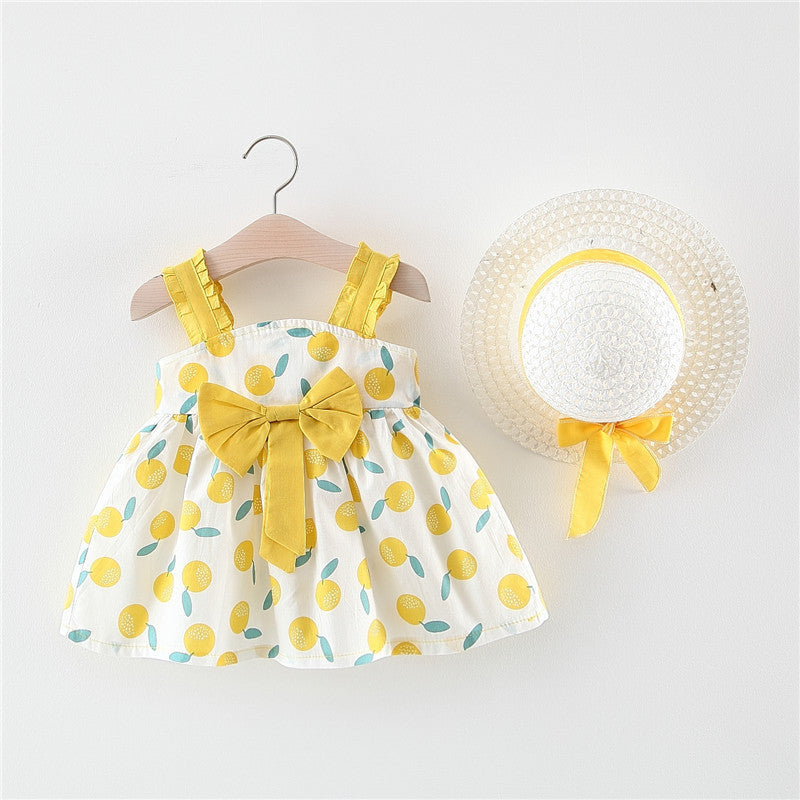 Baby Girl Princess Frock Dress With Hat