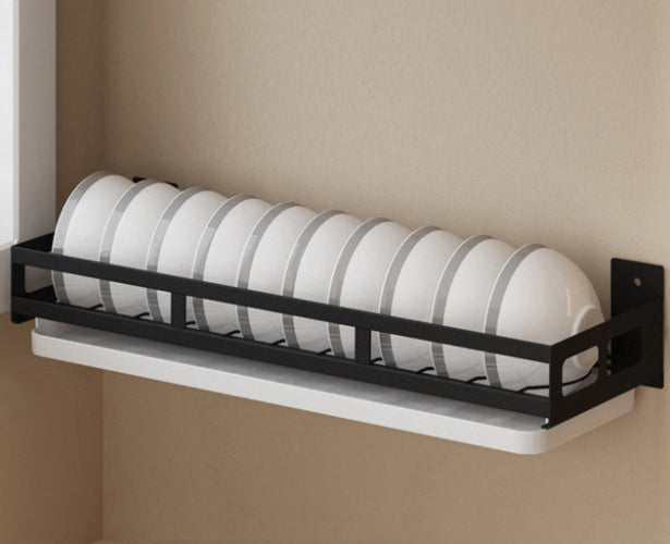Black Dish Drain Kitchen Organizer Rack