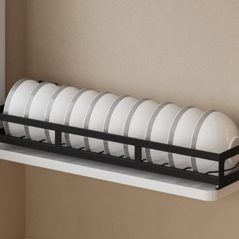 Black Dish Drain Kitchen Organizer Rack