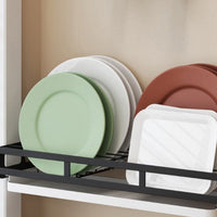 Black Dish Drain Kitchen Organizer Rack