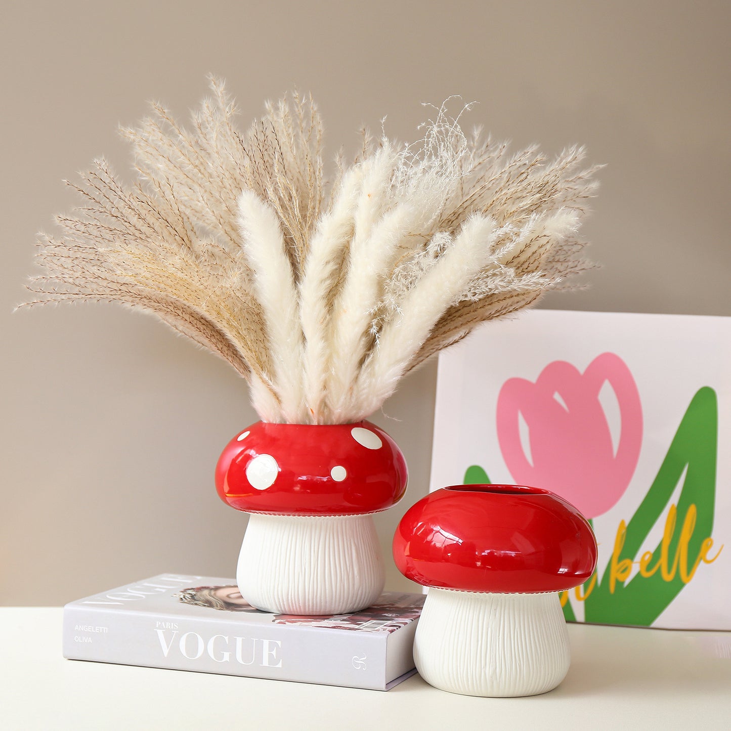 Vase champignon en céramique original