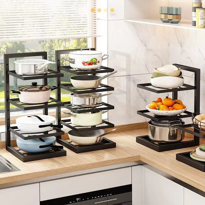 Étagère d'angle de cuisine multi-niveaux, gain de place