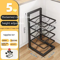 Multi-layer Shelf Layered Kitchen Storage Corner