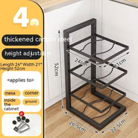 Multi-layer Shelf Layered Kitchen Storage Corner