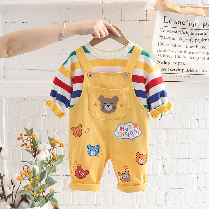 Cute Bear Printed Jumpsuit for Toddlers