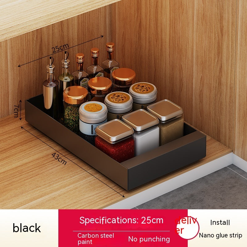 Double Layer Kitchen Drawer-styled Pull-out Cabinet