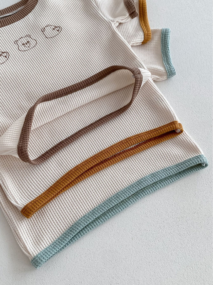 2-Pcs Summer Waffle Bear Set