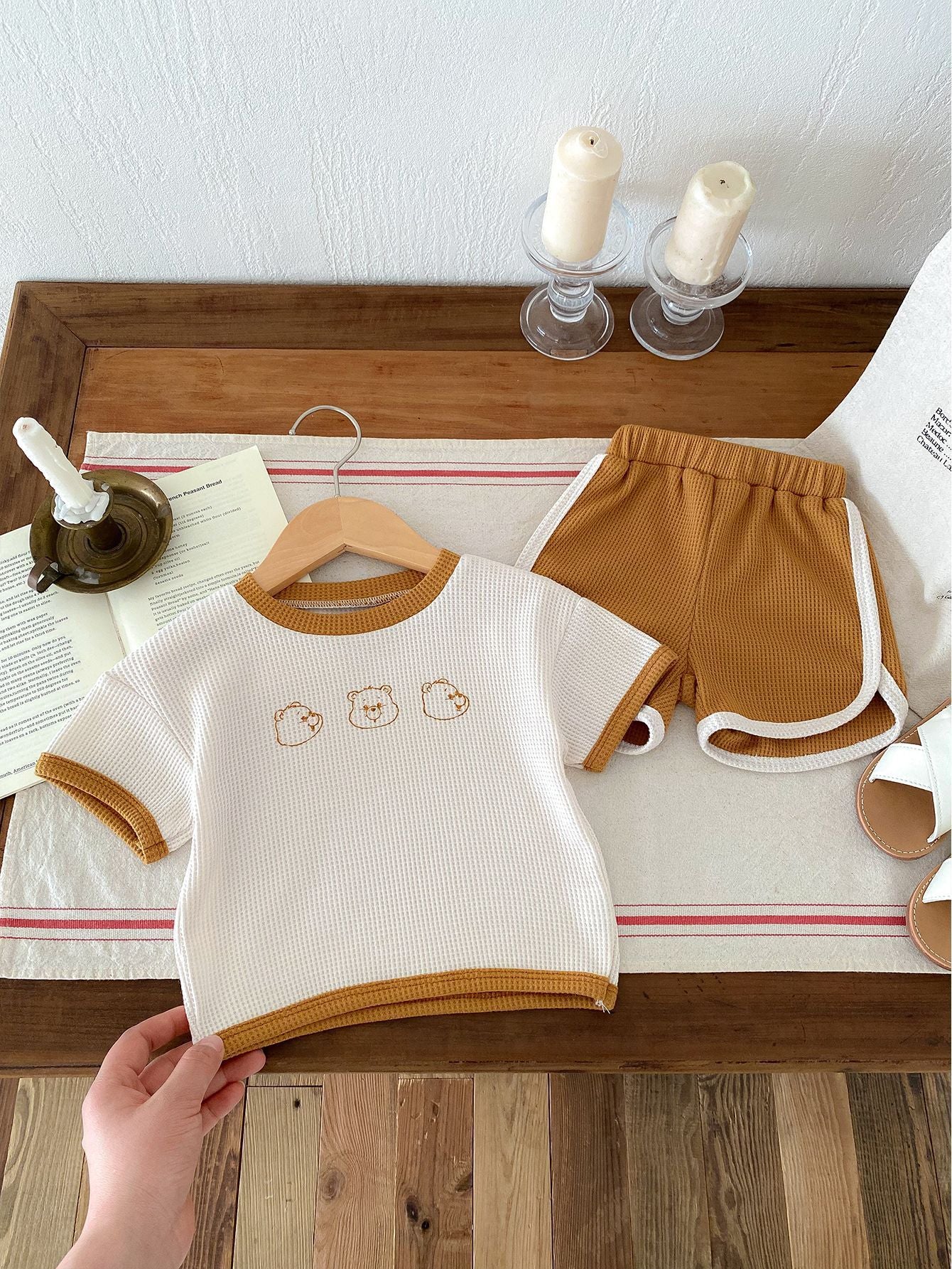 2-Pcs Summer Waffle Bear Set