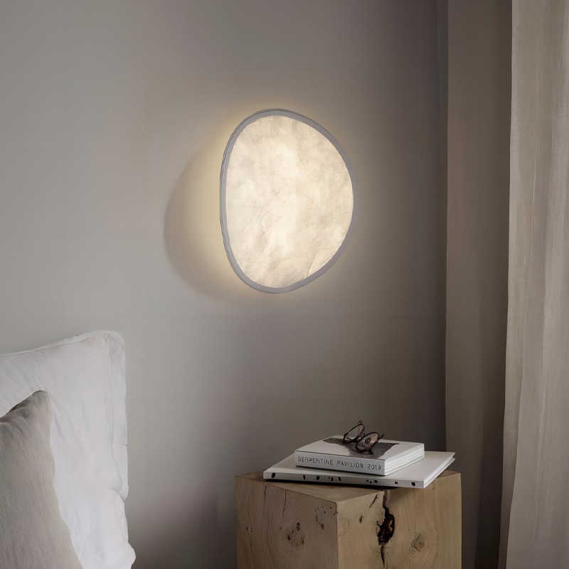 Silk Wall Lamp Potato Chips Lamp Living Room Bedroom Bedside Lamp