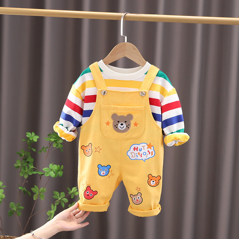 Cute Bear Printed Jumpsuit for Toddlers