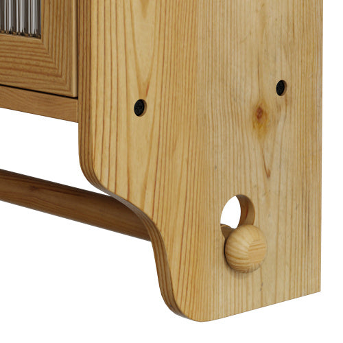 Vintage Double Door Glass Door Kitchen Cabinet