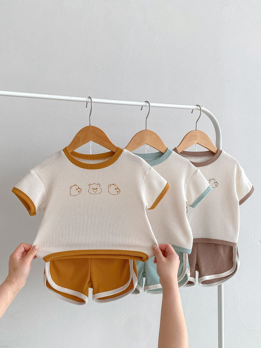 2-Pcs Summer Waffle Bear Set