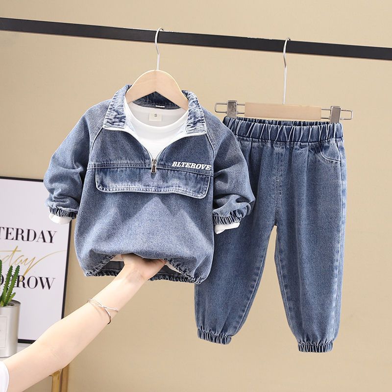 Casual Denimly Jacket And Pants For Boy