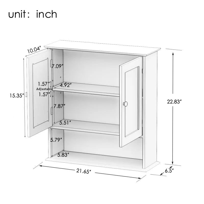 Bathroom Wall Storage Cabinet With Mirror - U’rGstore