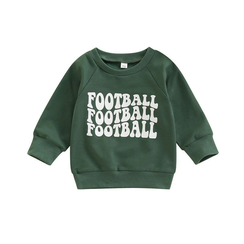 Long Sleeve Alphabet Print Sweatshirt
