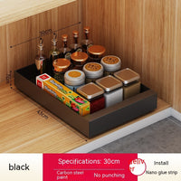 Double Layer Kitchen Drawer-styled Pull-out Cabinet