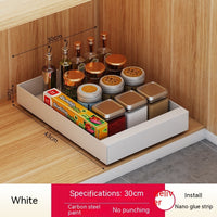 Double Layer Kitchen Drawer-styled Pull-out Cabinet